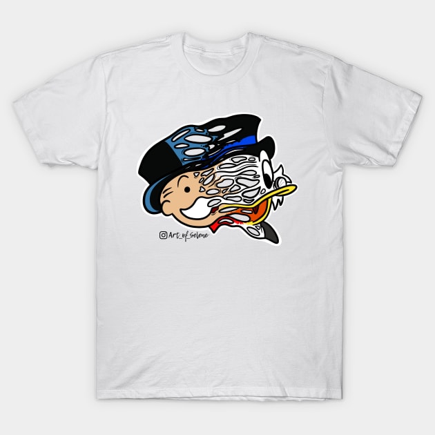 Uncle Pennybags & Uncle Scrooge T-Shirt by Art_of_Selene